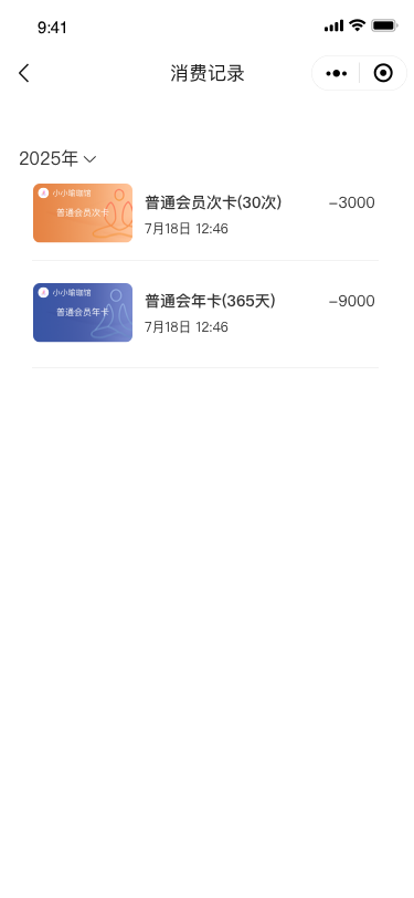 会员消费记录查询